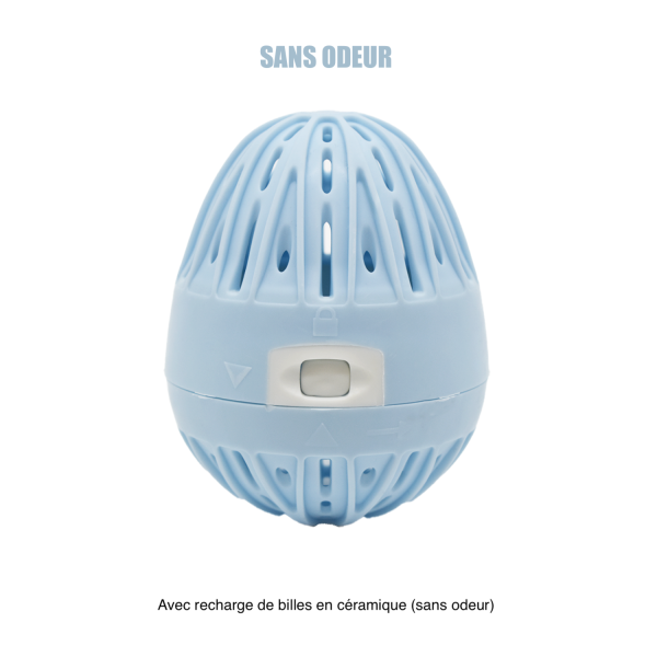 Boule de lavage machine à laver bleue + recharge - Sans odeur