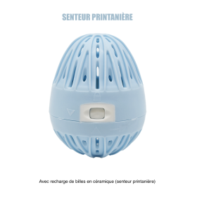 Boule de lavage machine à laver bleue + recharge - senteur printaniè