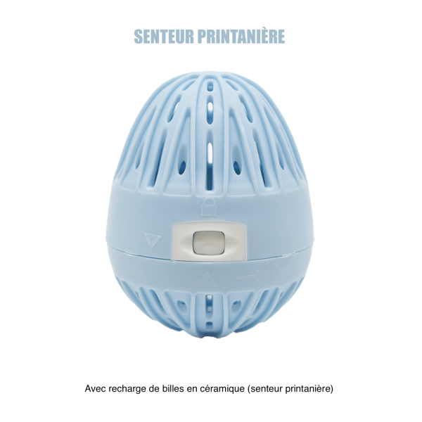 Boule de lavage machine à laver bleue + recharge - senteur printaniè