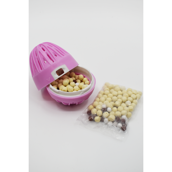 Boule de lavage machine à laver rose + recharge - Sans odeur