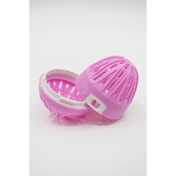 Boule de lavage machine à laver rose + recharge - senteur printanièr