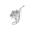 Broche métal, ornée de strass